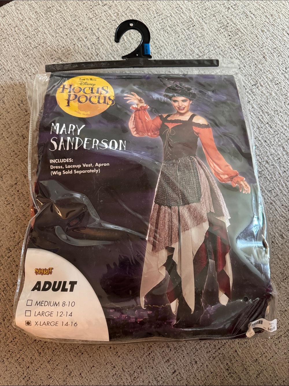 Spirit Hocus Pocus Mary Sanderson Costume in Black, Purple, Orange